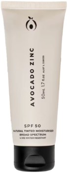 Avocado+Zinc+Natural+Tinted+Moisturiser+Light+SPF50+50ml