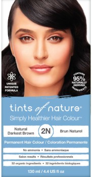 Tints+of+Nature+2N+Natural+Darkest+Brown+Permanent+Hair+Colour+130ml