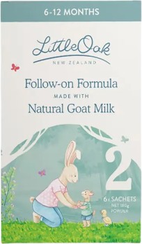 LittleOak-Goats-Milk-Follow-On-Formula-Stage-2-6-x-30g-Sachets on sale