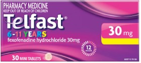 Telfast+Kids+6-11+Years+Fast+Acting+Allergy+Relief+30+Mini+Tablets