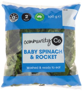 Community-Co-Baby-Spinach-Rocket-100g on sale