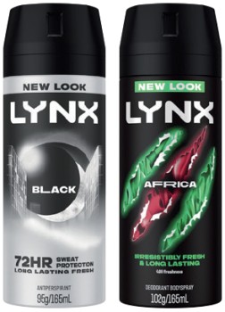 Lynx+Antiperspirant+or+Deodorant+Body+Spray+165mL+Selected+Varieties