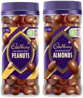 Cadbury+Chocolate+Coated+Nuts+or+Fruits+270%E2%80%91340g+Selected+Varieties