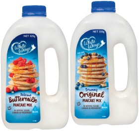 White-Wings-Pancake-Mix-325350g-Selected-Varieties on sale