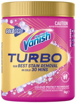 Vanish+NapiSan+Gold+Pro+Turbo+Stain+Remover+Powder+1kg+Selected+Varieties