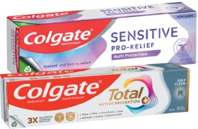 Colgate+Total+Premium+Toothpaste+200g%2C+Sensitive+Pro%E2%80%91Relief+Toothpaste+110g+or+Plax+Mouthwash+1+Litre%2A+Selected+Varieties
