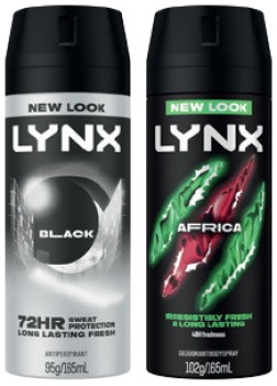 Lynx+Antiperspirant+or+Deodorant+Body+Spray+165mL+Selected+Varieties