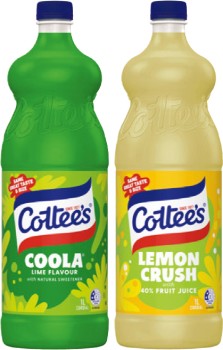 Cottee%26rsquo%3Bs+Cordial+1+Litre+Selected+Varieties