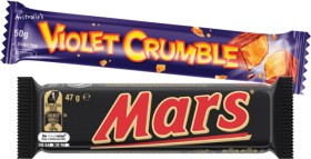 Mars+Medium+Bars+44%E2%80%9156g%2C+Violet+Crumble+Bar+50g+or+M%26amp%3BM%26rsquo%3Bs+35%E2%80%9149g+Selected+Varieties