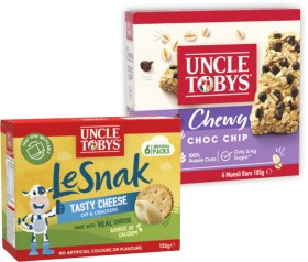 Uncle-Tobys-Muesli-Bars-56-Pack-or-Le-Snak-6-Pack-Selected-Varieties on sale