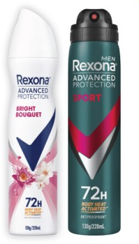 Rexona+72hr+Advanced+Aerosol+Deodorant+220mL