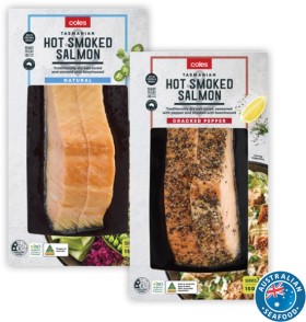 Coles+Hot+Smoked+Salmon+Natural+or+Peppercorn+150g