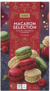 Coles+Christmas+Macaron+Selection+12+Pack+152g