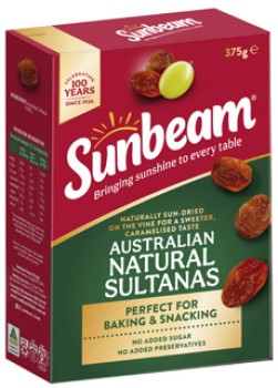 Sunbeam+Australian+Natural+Sultanas+375g