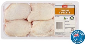 Coles-RSPCA-Approved-Chicken-Thigh-Cutlets on sale