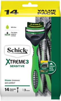 Schick-Xtreme-3-Disposable-Sensitive-Razors-14-Pack on sale