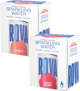 Rova-Sparkling-Water-4x250mL on sale