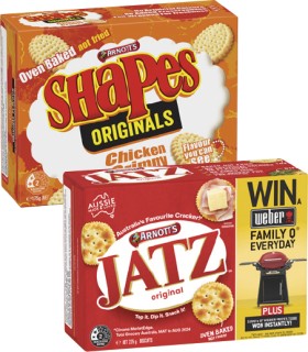 Arnotts-Jatz-or-Shapes-Crackers-130g-225g on sale