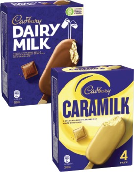 Cadbury+Dairy+Milk+Sticks+4+Pack-6+Pack+300mL-360mL