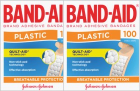 Band-Aid+Plastic+Strips+100+Pack