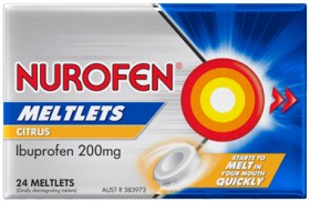 Nurofen+Meltlets+200mg+Citrus+Flavour+24+Pack