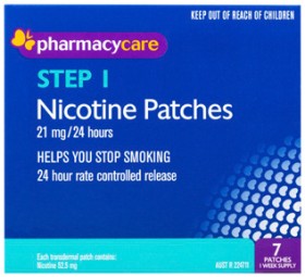 Pharmacy-Care-Step-1-Nicotine-Patches-21mg-7-Patches on sale
