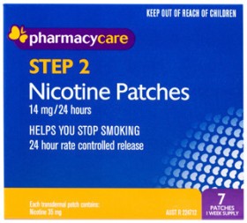 Pharmacy-Care-Step-2-Nicotine-Patches-14mg-7-Patches on sale