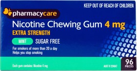 Pharmacy+Care+Nicotine+Gum+4mg+Mint+96+Pieces