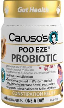Carusos-POO-EZE-Probiotic-60-Capsules on sale