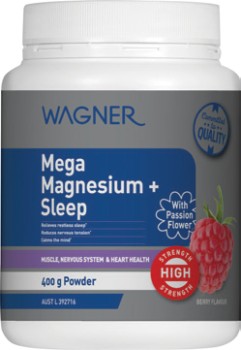 NEW-Wagner-Mega-Magnesium-Sleep-Berry-400g on sale