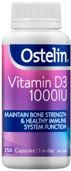 Ostelin+Vitamin+D3+1000IU+250+Capsules