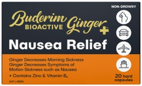 Buderim+BioActive+Ginger%2B+Nausea+Relief+20+Capsules