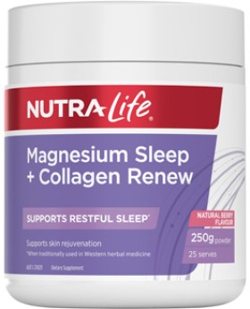 Nutra-Life+Magnesium+Sleep+%2B+Collagen+Renew+Powder+250g