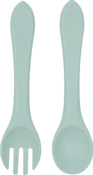 Guardian-Silicone-Fork-Spoon-Set-Seafoam on sale