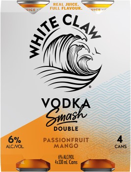 NEW+White+Claw+Vodka+Passonfruit+Mango+Cans+330mL