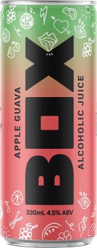 Box-Alcoholic-Juice-Apple-and-Guava-Cans-330mL on sale