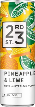 23rd+Street+Distillery+Pineapple+%26amp%3B+Lime+with+Australian+Vodka+Cans+300mL