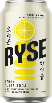 NEW-RYSE-Vodka-Lemon-Soda-Cans-330mL on sale