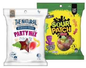 The-Natural-Confectionery-Co-130-230g-Sour-Patch-Kids-Bag-190g-or-Pascall-Lollies-180-300g-Selected-Varieties on sale