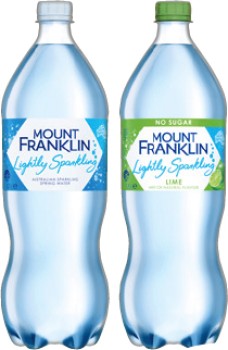 Mount+Franklin+Lightly+Sparkling+Water+1.25+Litre+Selected+Varieties