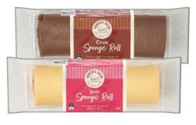 Baker%26rsquo%3Bs+Oven+Chocolate+or+Jam+Sponge+Roll+400g
