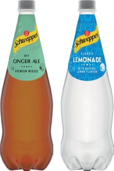 Schweppes+Mixers%2C+Soft+Drink+or+Natural+Mineral+Water+1.1+Litre+Selected+Varieties
