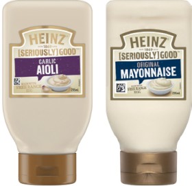 Heinz+Seriously+Good+Aioli+or+Mayonnaise+295mL+Selected+Varieties
