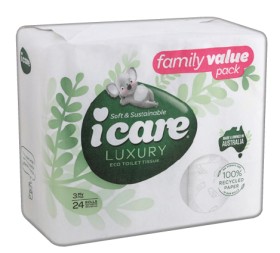 Icare+Luxury+Eco+Toilet+Tissue+3+Ply+24+Pack