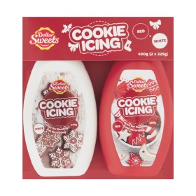 Dollar+Sweets+Cookie+Icing+White+%26amp%3B+Red+450g+Pk+2