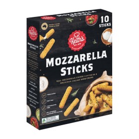 Keith%26rsquo%3Bs+Mozzarella+Sticks+235g+Pk+10