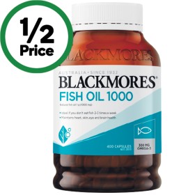 Blackmores-Fish-Oil-1000mg-Omega-3-Capsules-Pk-400 on sale