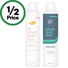 Dove-Whole-Body-Deodorant-230ml on sale