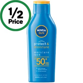Nivea+Sun+SPF50%2B+Protect+%26amp%3B+Moisture+Sunscreen+400ml%26Delta%3B
