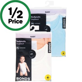 Bonds-Baby-Singletsuit-Assorted-Pk-2 on sale